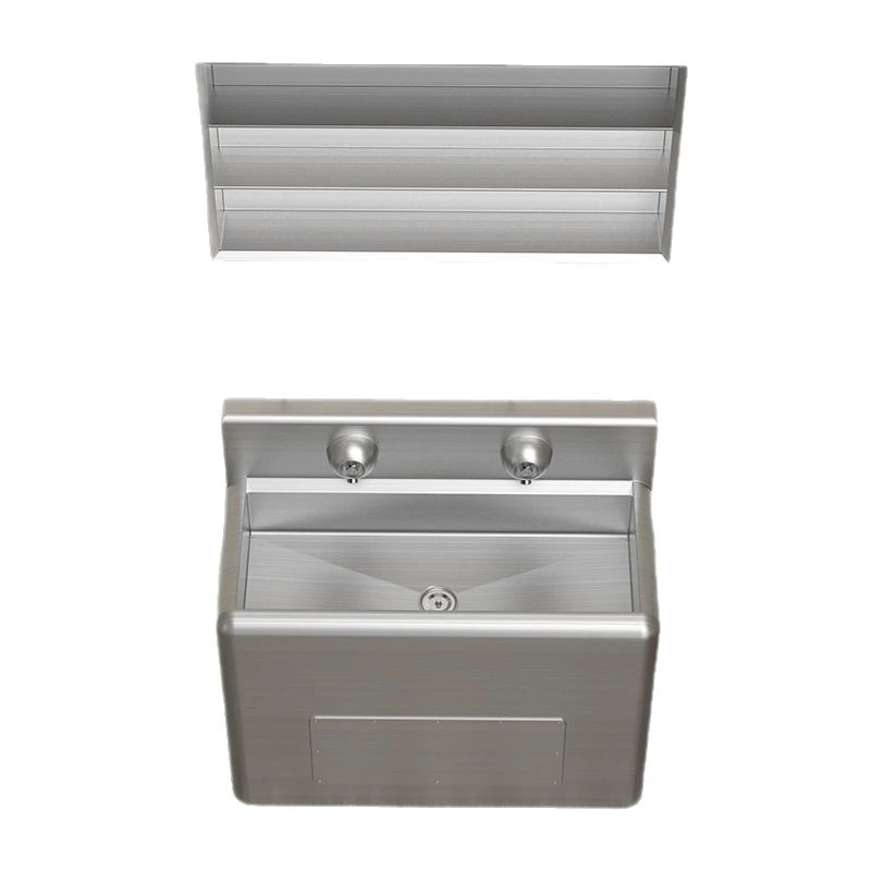 

Prison detention center 304 large rounded corner wash basin student apartment thickened stainless steel wash basin