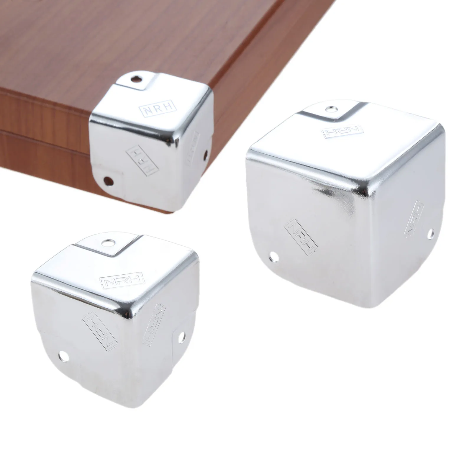 4pcs Iron Air Bag Corner Square Bracket Toolbox Trunk Box Case Angle Brace Protector 35/40/50mm Right Angle Wrap Decor Hardware