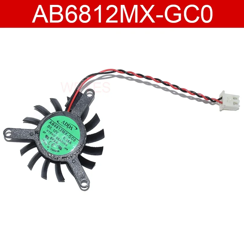 AB6812MX-GC0 For NVIDIA NV-1035-C2 Video Card Cooling  DC12V 0.09A 2Pins Pitch 39MM Graphics Card Cooler For ADDA