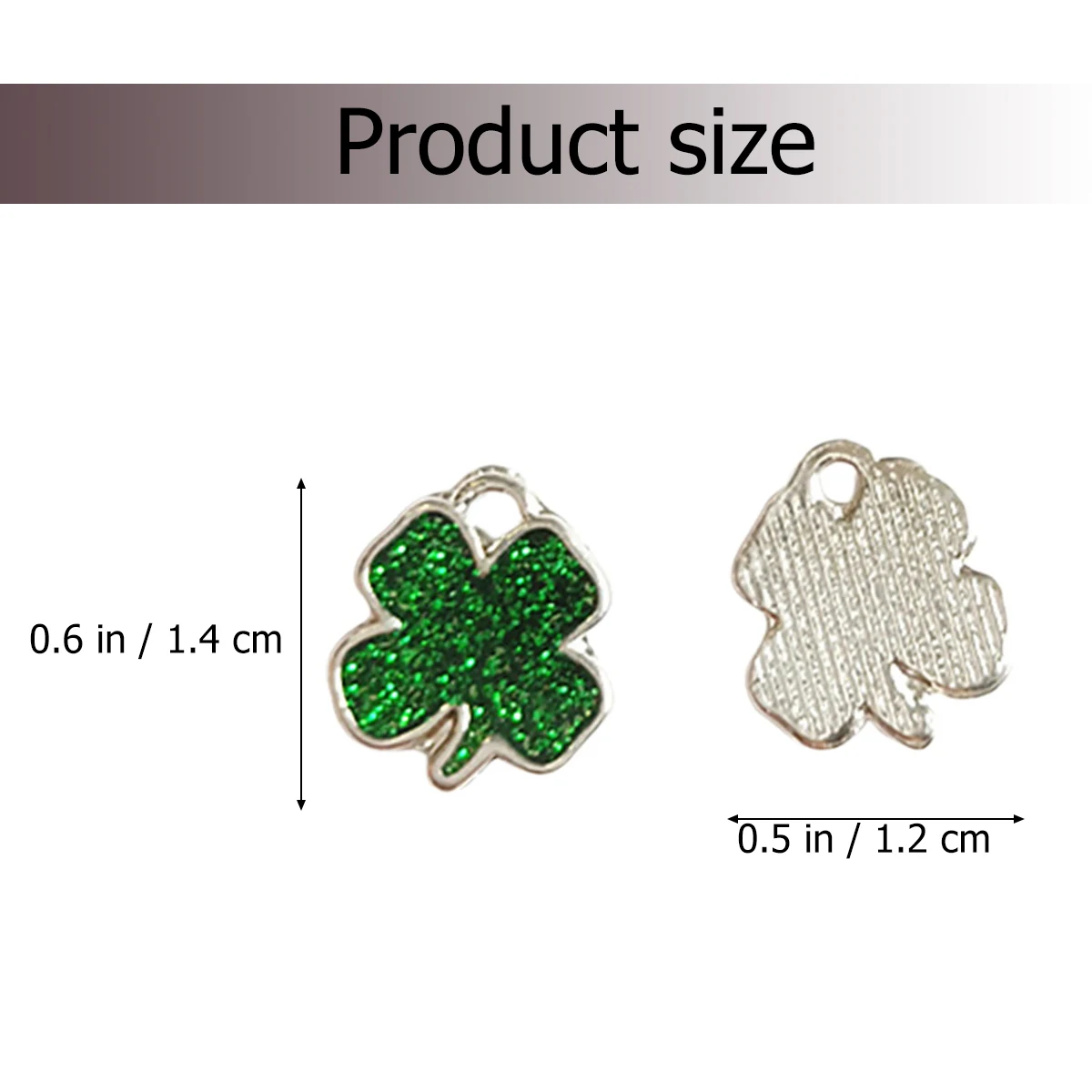 

20pcs Four Leaf Pendant Alloy Jewelry Making Supplies DIY Charms for Necklace Bracelet Keychain Accessories Bulk