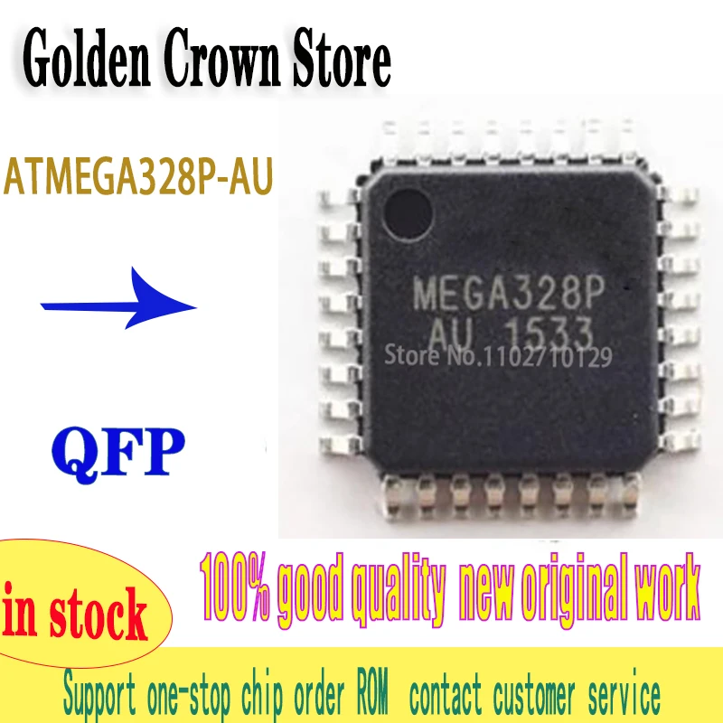 ATMEGA328P-AU MEGA328P-AU MEGA328P ATMEGA328P-PU 1~100PCS/lot  MEGA328P-PU QFP-32 DIP28 work New original In Stock
