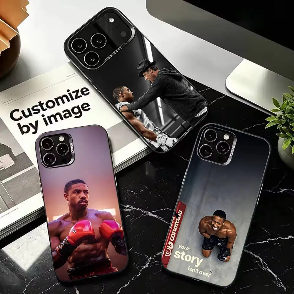 Movie Adonis Creed Colorful Silver Protective Cell Phone Case, Fit for iPhone 11,12,13,14,15,16,17,Plus,Pro Max,XS,Mini