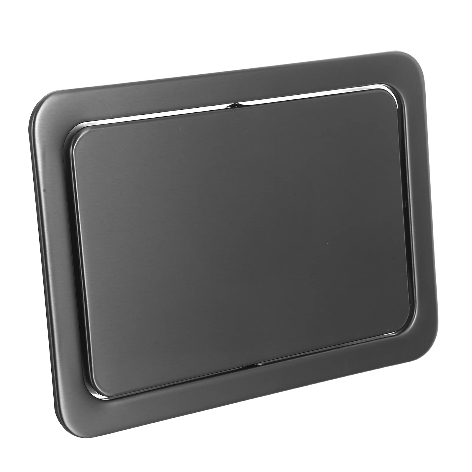 

Stainless Steel Flush Mounted Waste Bin Lid Swing Cover For Kitchen Sink Hidden Trash Can Space-Saving Odor-Proof Secure Fit