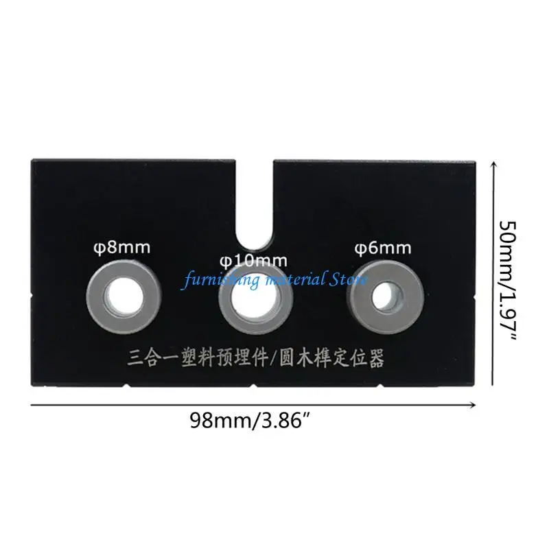 Y5GD Woodworking Doweling Jig Guide Locator Locator for Furniture Connecting