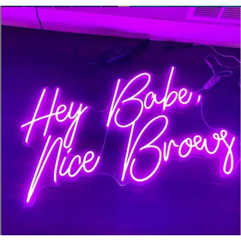 Custom Drop Shipping Hot selling wall-mounted custom rgb color neon signage letters neon sign from professional factory