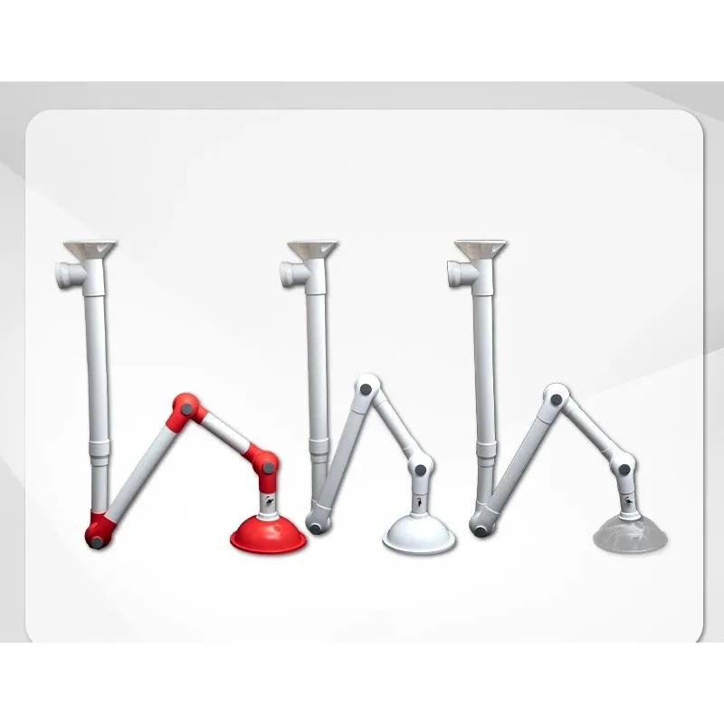 Adjustable Laboratory Fume Extractor Arm 360° Rotatable Ventilation Hood Chemical Smoke Absorber Flexible Exhaust System