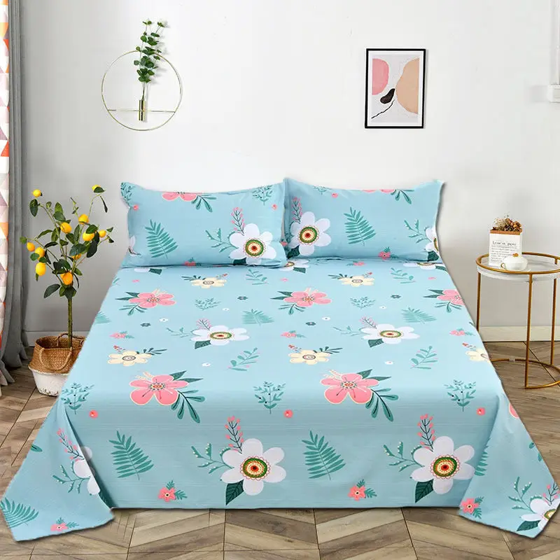 Fashion Sheets Household Skin-friendly Comfortable Breathable Protective Bedcover Single Double King Queen Size Dormitory Bed