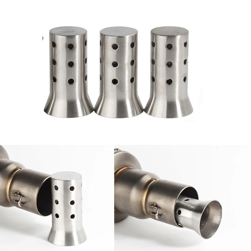 Silenciador de escapamento universal para motocicleta, 51mm 60mm, eliminador de som de ruído, malha db killer-silencer