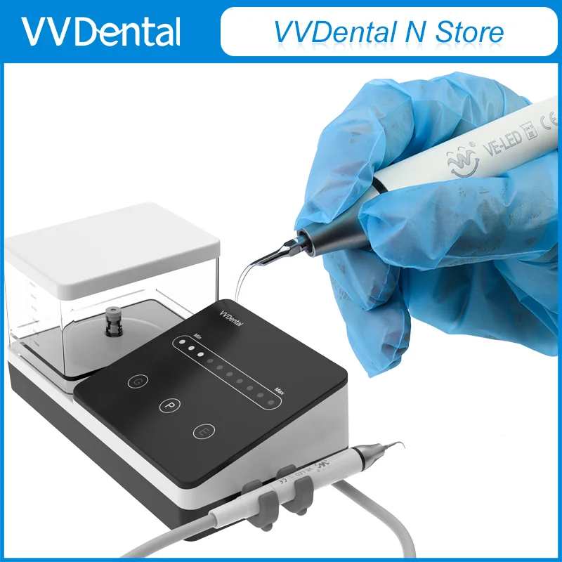 Escalador ultrasónico con tanque de agua de 600ml compatible con EMS/WOODPECKER/SATELEC/DTE, eliminación de cálculo de dientes, placa, herramientas de equipo de odontología