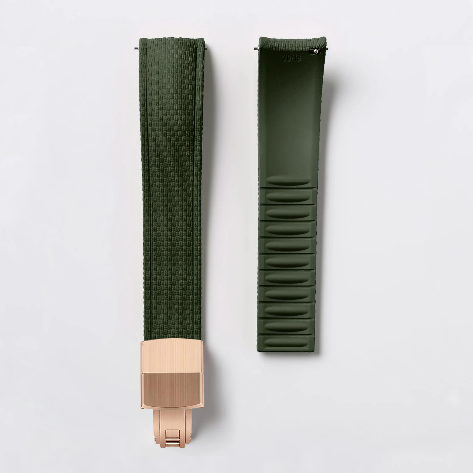 CTS FKM Rubber Strap 18/19/20/21/22/24mm Curved End Fluororubber Quick Release for Cut To Size Watch Band for Tissot/Omega/Seiko image 3