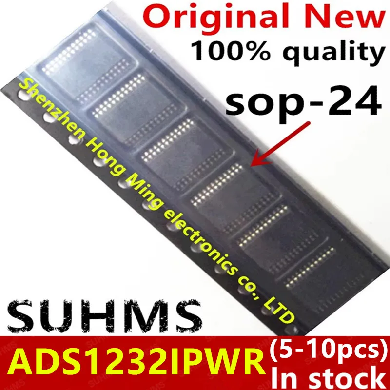 Image of (5–10 Stück) 100 % neuer ADS1232IPWR ADS1232 sop-24-Chipsatz