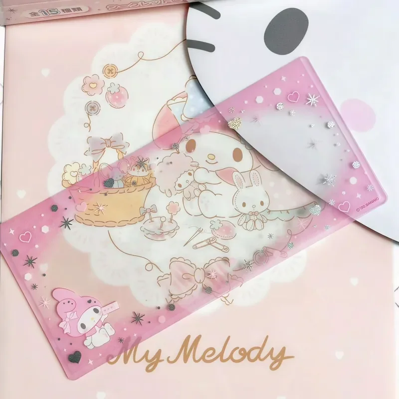 Kawaii Sanrio Hello Kitty My Melody Cinnamoroll Hard Bill Clip Card Sleeve Protection Concert Ticket Clip Cute Star Chasing Toys view 5