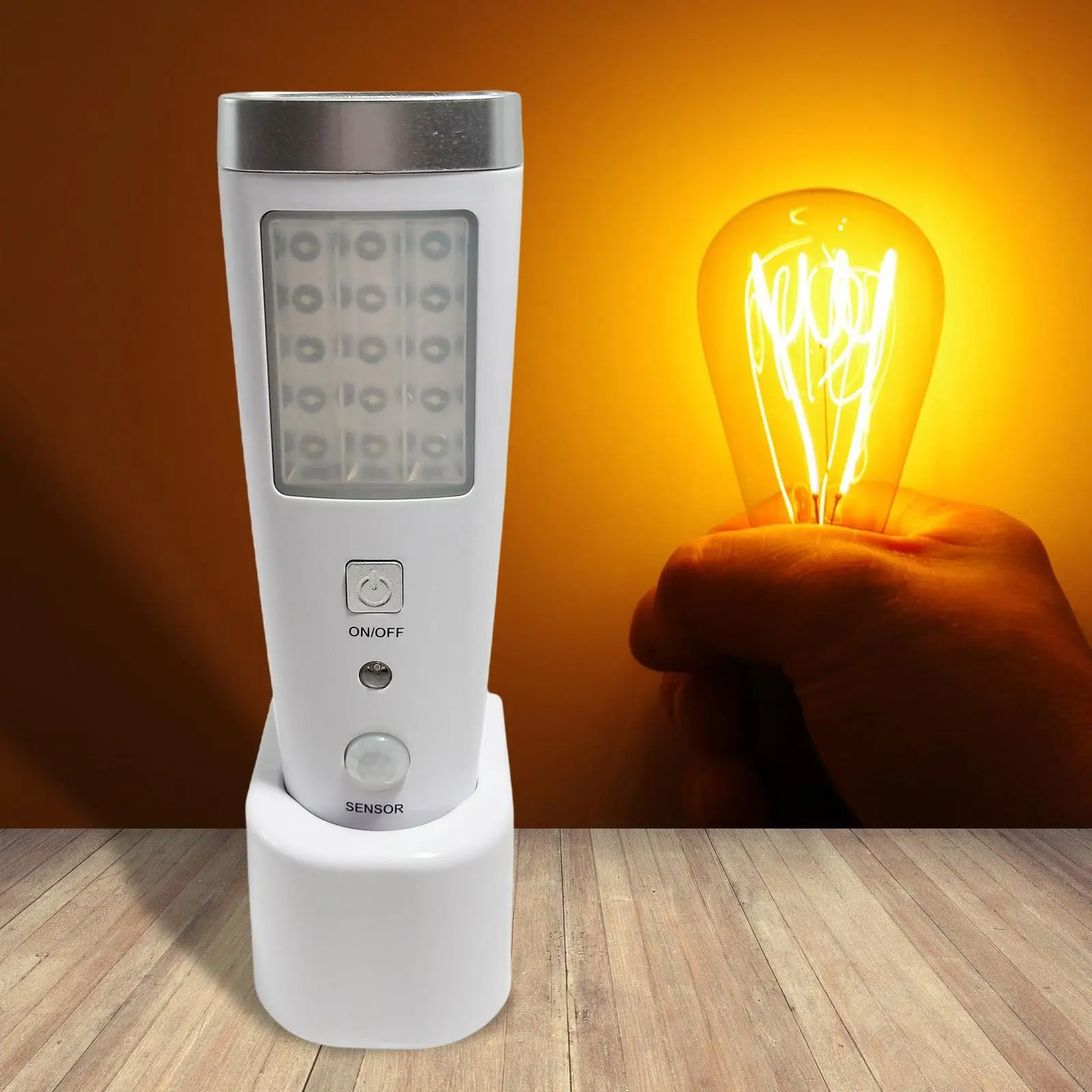 Motion Sensor LED Night Light Rechargeable Night Lamp for Wardrobe Outdoor Cabinet Bedroom