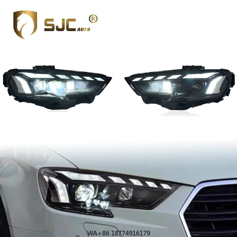 

Auto Car Headlight Assembly Headlights for A3 17-20 Upgrade to RS3 New Style Lens Headlight Daytime Running Lights