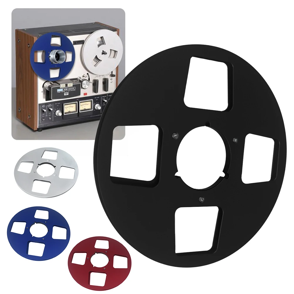 Reel logam 1/4 10.5 inci, Reel Takeup logam, Reel kosong, Hub kecil untuk Reel, perekam pita