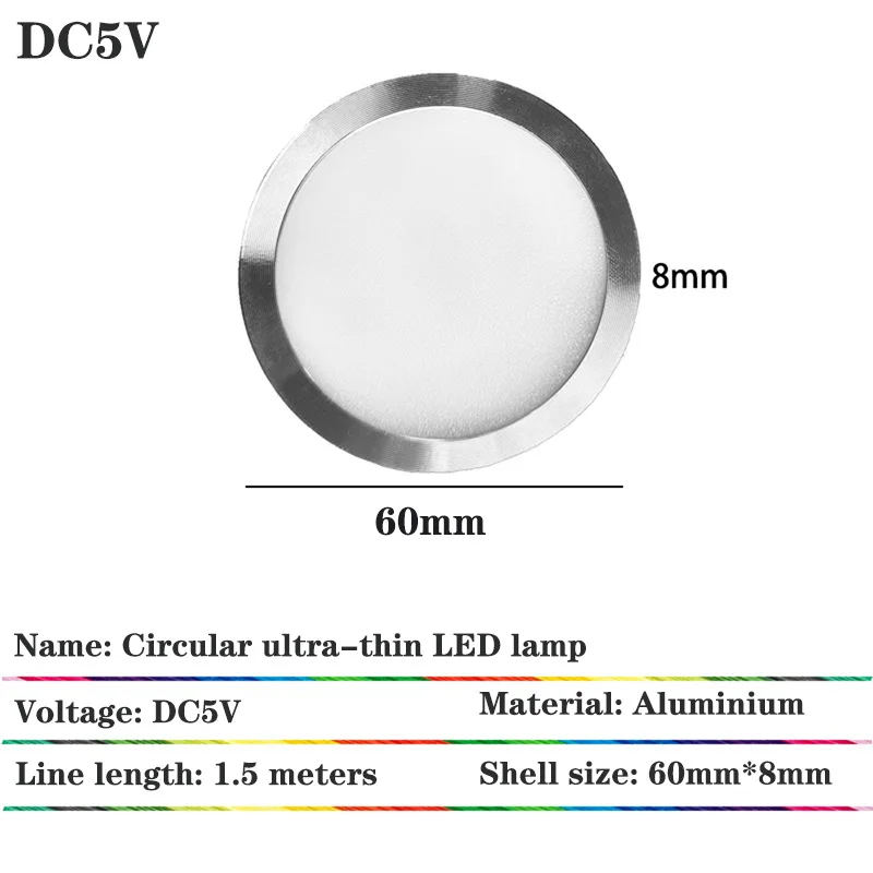 ​USB DC5V 6W Under Cabinet RGB LED lamp with 24Key Remote controller Jewelry Cabinet Lamp  USB plug 2 in One Mini Led Spotlight