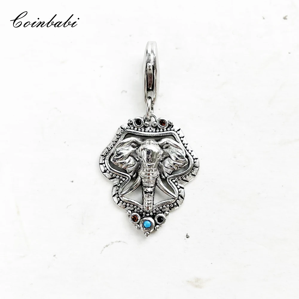 Charms Pendant Symbolism of Elephant 925 Sterling Silver Fit Bracelet 2022 Brand New Fine Jewelry Accessories Buddhism Gift