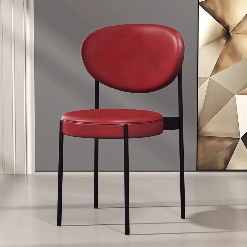 Beautiful Modern Dining Chairs Luxury Ultralight Nordic Dining Chair Upholstered Home Sillas De Comedor Kitchen Furniture image 5