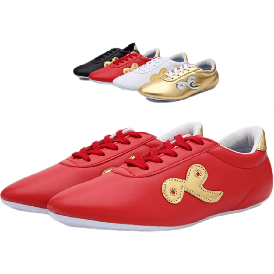 Martial Arts Shoes Unisex Light Weight Men Women Tai Chi Wushu Shoe Soft Sole Leather Traditional Kung Fu Shoes