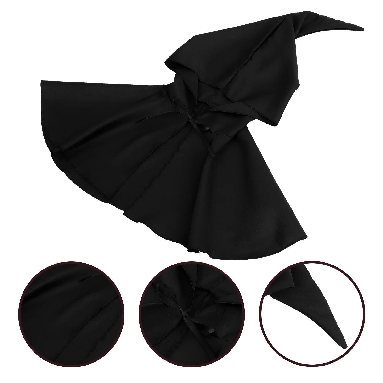 

1pc Cloak Black For Cosplay For Halloween Halloween Creative Cape Prop Cosplay Party Costume Cape Prop Decorative Accessory