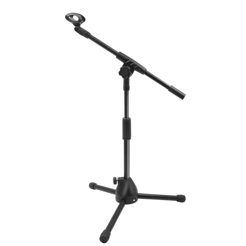 

Portable Low Profile Microphone Stand For Guitar Erhu With Adjustable Boom Arm And Stable Base Design Black
