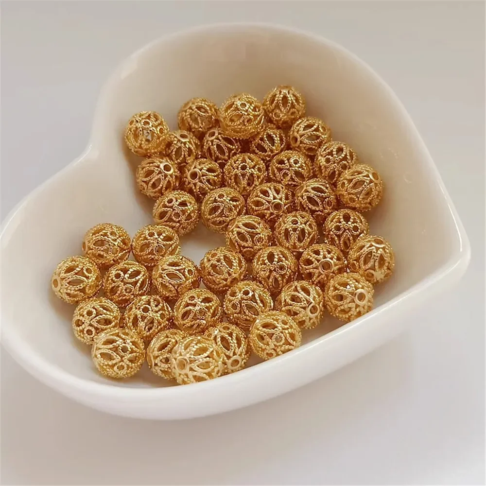 14-каратные-позолоченные-бусины-полые-вышитые-шарики-подвесные-бусины-разделители-круглые-шарики-цветочные-бусины-браслет-«сделай-сам»-жемчужное-ожерелье-8-мм