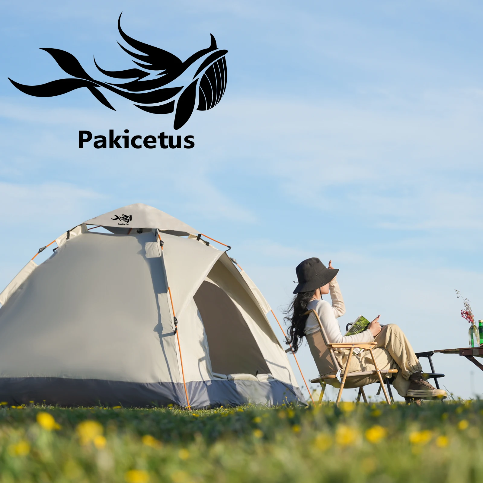 Pakicetus ワンタッチ自動開閉テント 2-3人用