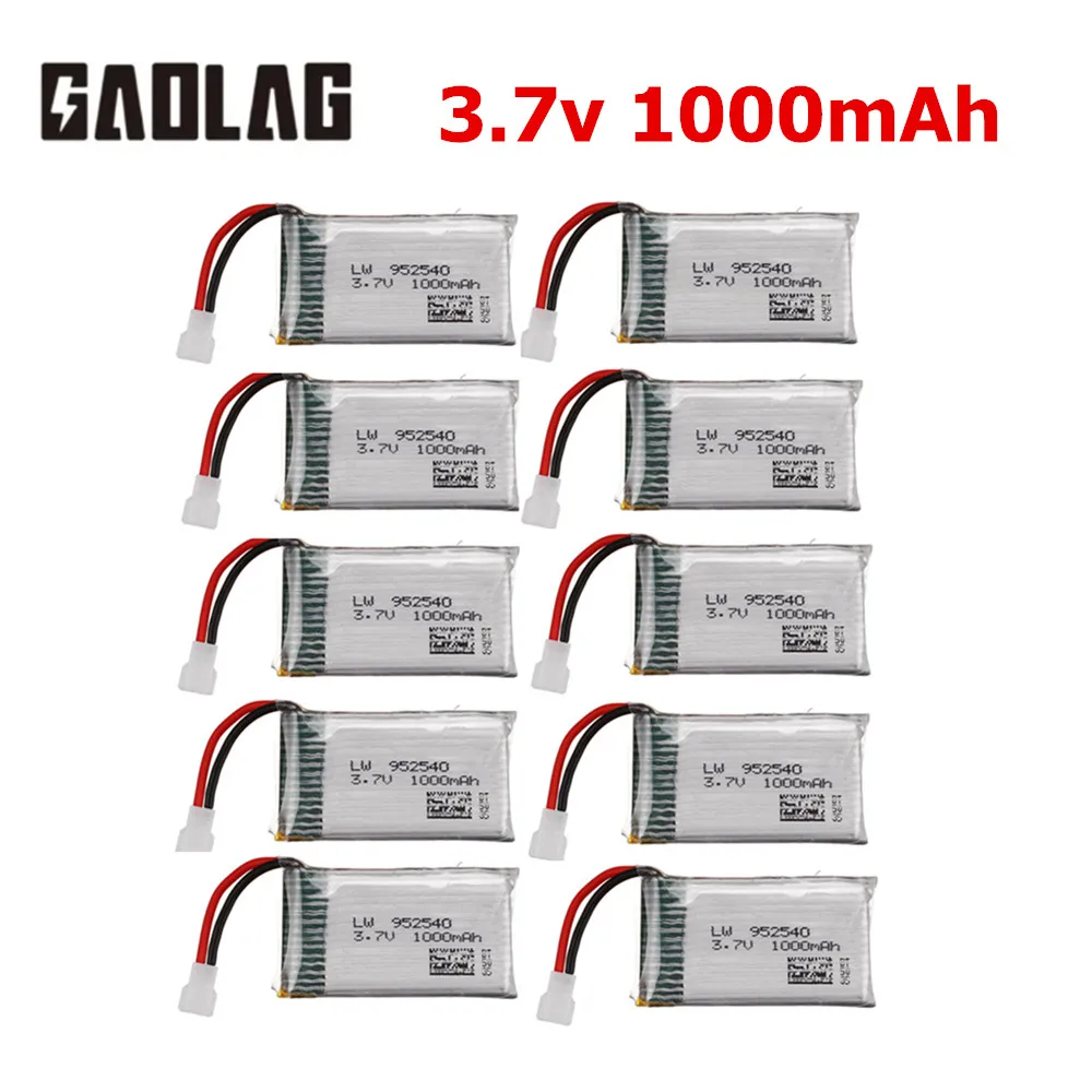 Bateria Lipo 3,7 V 1000 mAh 25 c 952540   Części zamienne do quadcoptera RC Syma X5 X5C X5C-1 X5SW X5SC V931 H5C CX-30 CX-30W