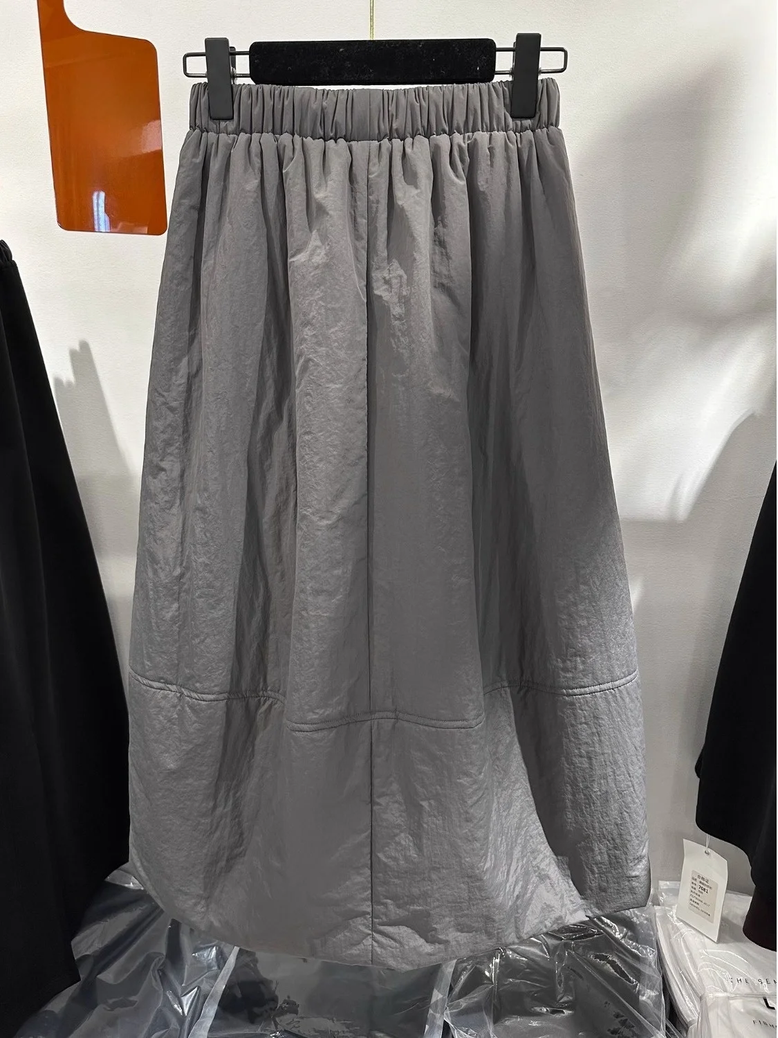 Authentic High Waist Cotton Insert Lantern Skirt Women's Loose Puffy Flower Bud Skirt Polyester Fiber Casual Commute Sle