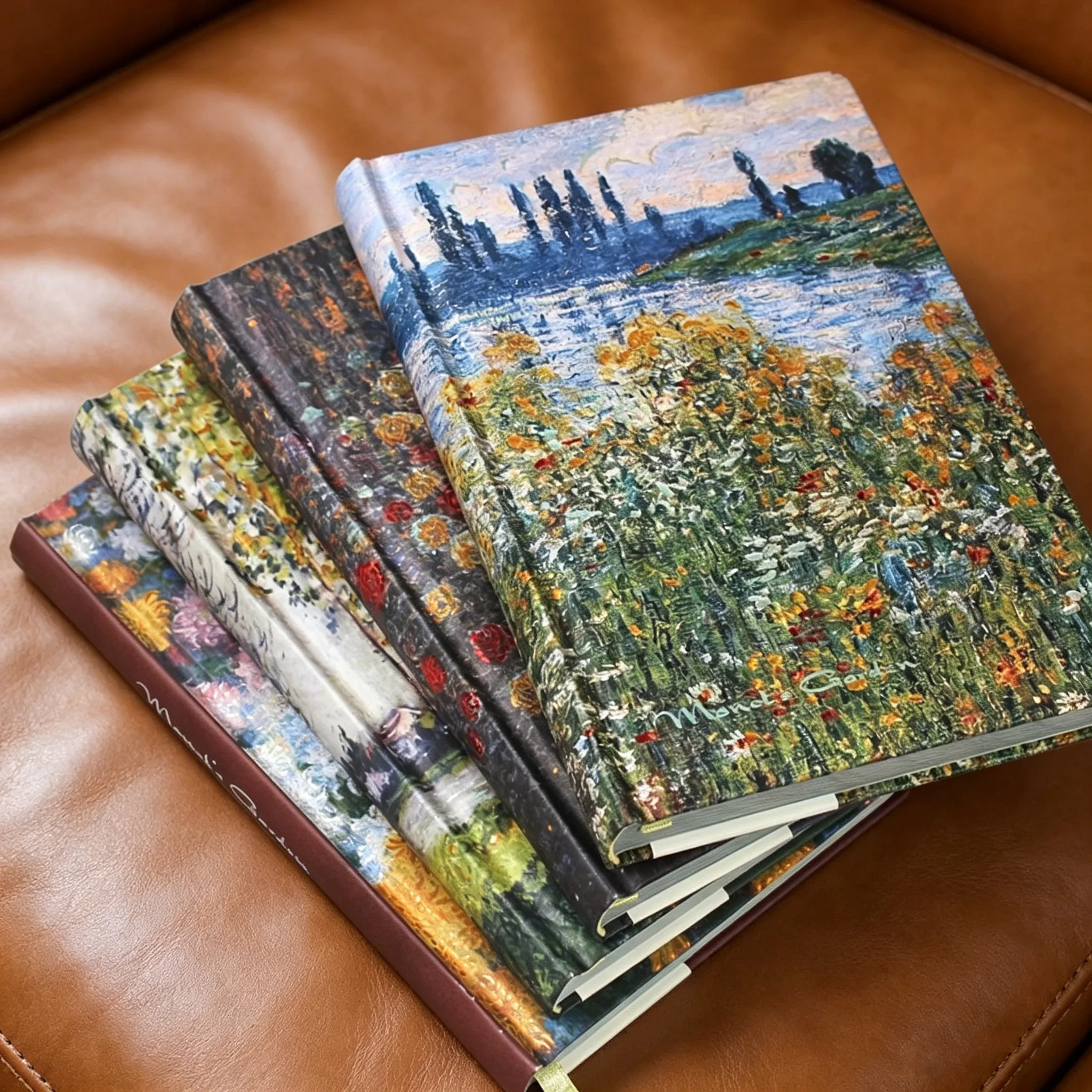 

FUSCHLBIN Hardcover Color Notebook, Notebook A5 Handbook/Diary 128 Sheets 256 Pages Large Capacity Retro Literary Notepad Study