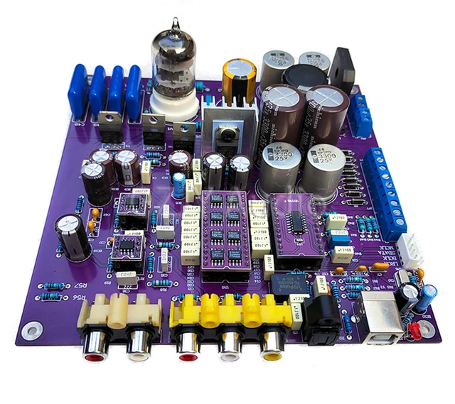 TDA1541 DAC Decoding Board Coaxial Fiber USB Input 5670 Electronic Tube  Buffered Output - AliExpress