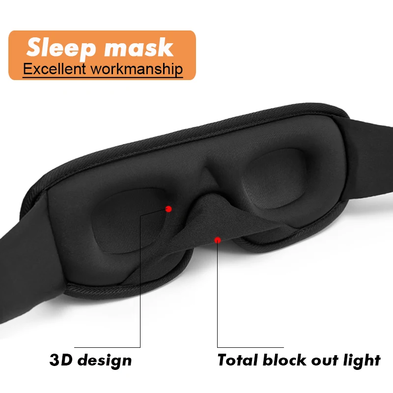 

3D маска для сна Slaapmasker, козырек для глаз, повязка на глаза, спальное средство, маска для лица, повязка на глаз