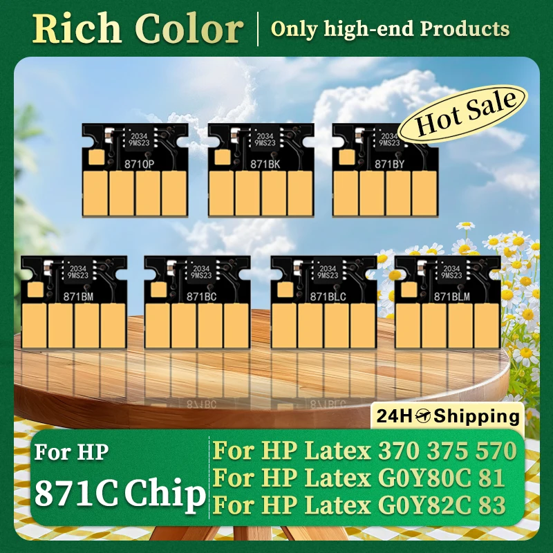 

For HP 871C Ink Cartridge Chip For HP Latex 370 375 570 G0Y82C G0Y79C G0Y80C G0Y81C G0Y83C G0Y84C G0Y85C Printer New Version