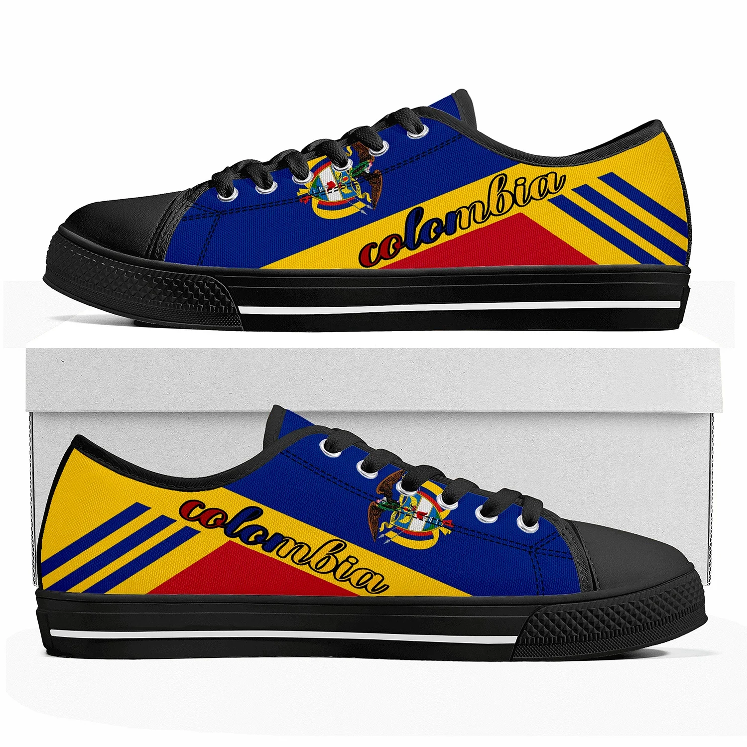 

Colombia Flag Bogota Low Top High Quality Sneakers Mens Womens Teenager Tailor-made Shoe Canvas Sneaker Casual Couple Shoes