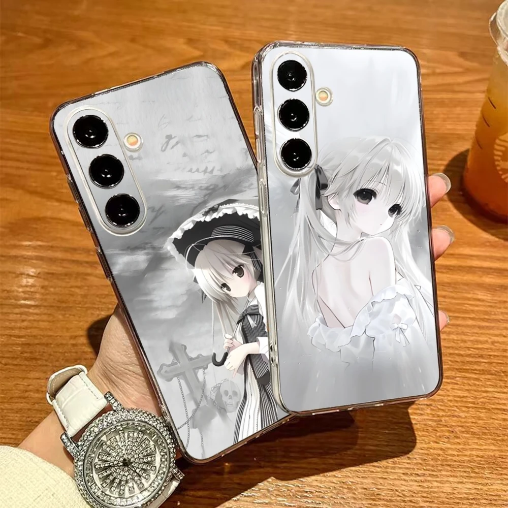 Anime Y-Yosuga No Sora Phone Case For Samsung A16 A26 A36 A56 A15 A25 A35 A55 A15 4G 5G Fe Transparent Cover
