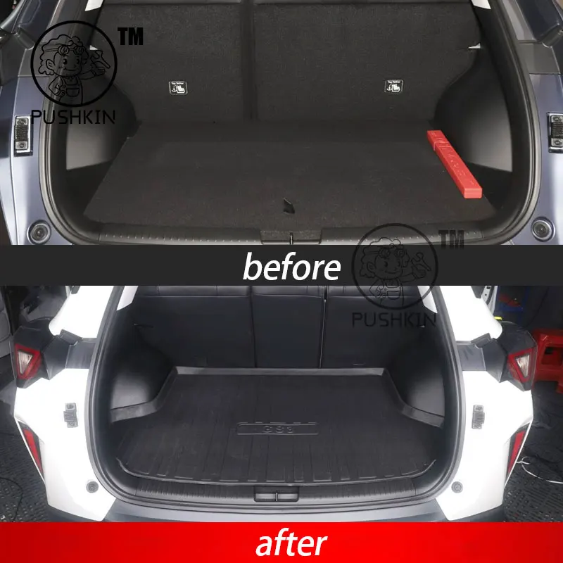 For Trumpchi GAC GS3 Emzoom 2025 Car Trunk Mats TPE Rear Boot Cargo Waterproof Trunk Carpet Storage Pad Protector Accessories - Detail 1