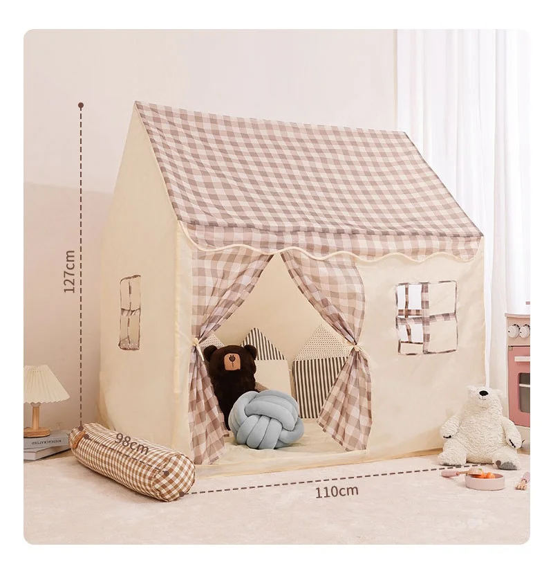 Kid Toy Tent Princess Child Small House Folding Play tent  Girl Castle Play House Baby Tent Not include light Ball Chrismas Gift