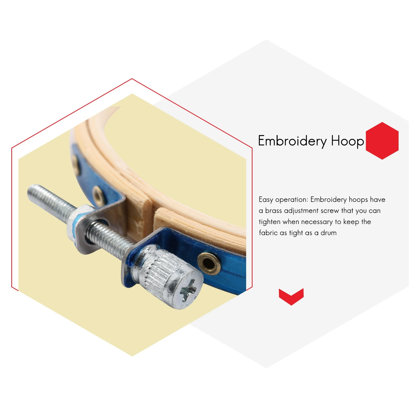 

NEW 12 Pieces 4 Inch Embroidery Hoops Set Bulk Bamboo Circle Hoop Round Ring