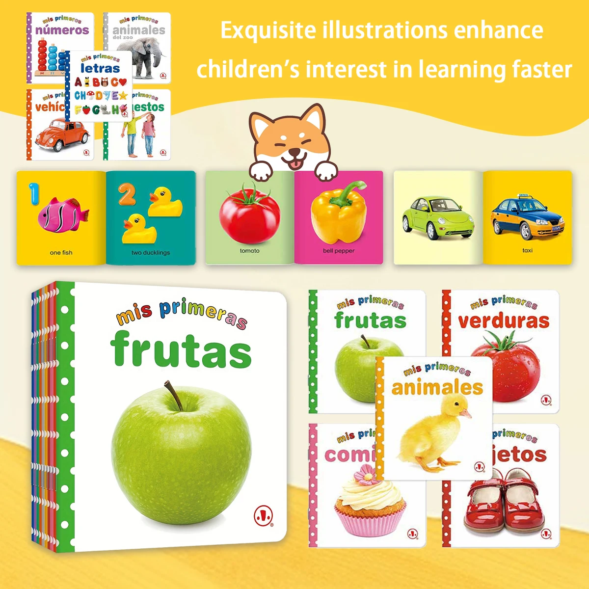 English Children's Cognitive Book Set - 10 Books Early Education Gift for Kids Everyday Learning