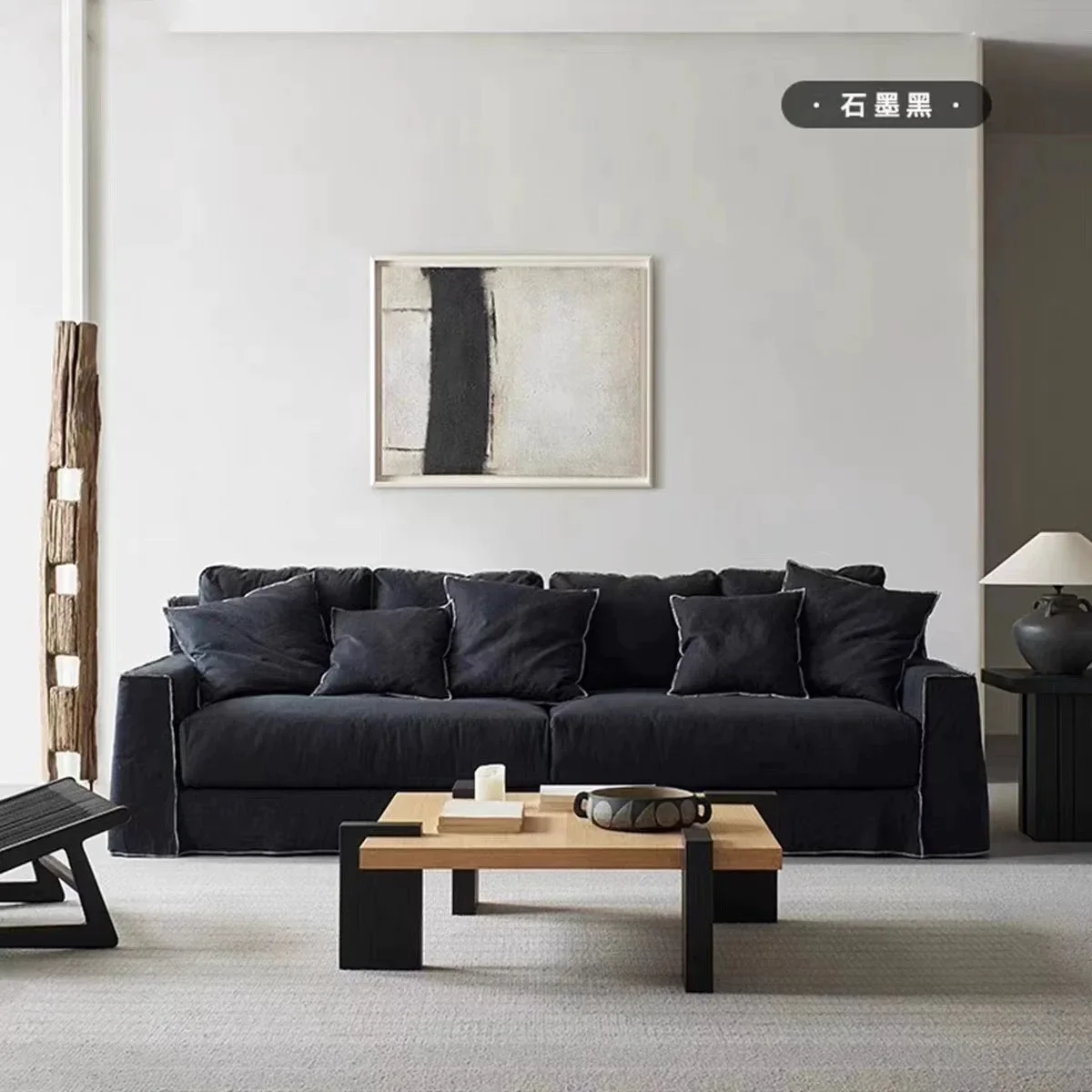 Canapé simple médiéval pour trois personnes, complexe crème, salon, petit appartement, loft, appartement