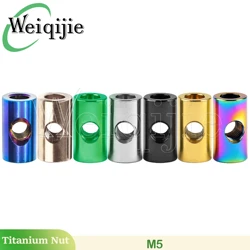 Weiqijie Titanium Nut M5 for Bicycle Seat Fixing Cylinder Nut
