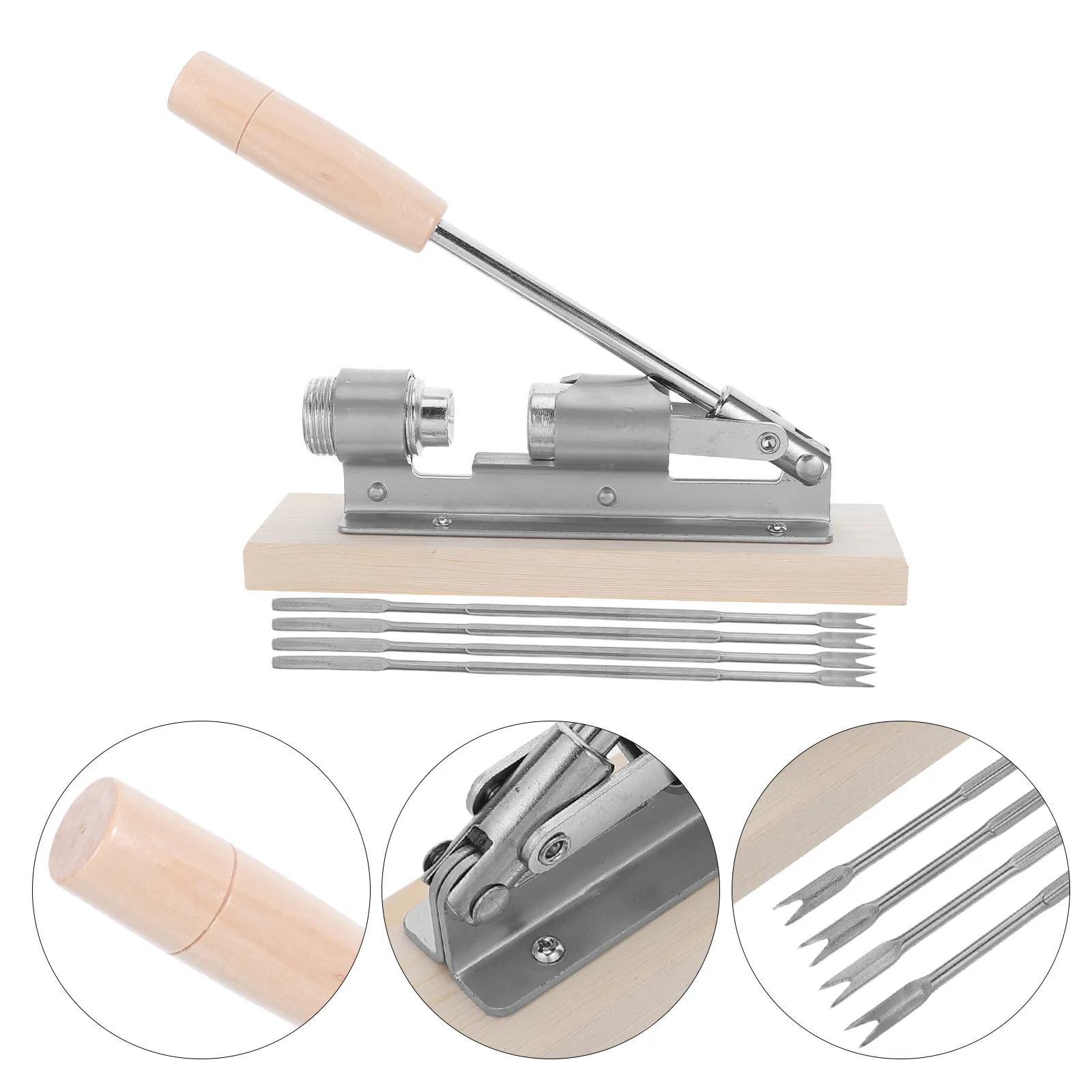 Heavy Duty Mechanical Nutcracker Desktop Walnut Chestnut Opener Tool Ergonomic Non-Slip Handle Pecan Cracker Shell Breaker Metal view 5