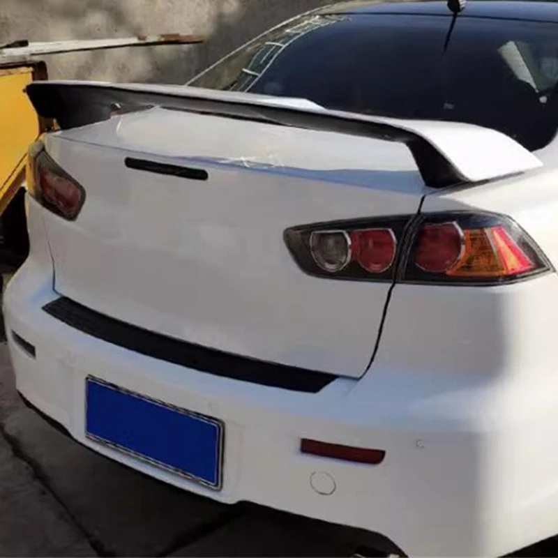 For GT Spoiler Accessories Mitsubishi Lancer EX Car Trunk ABS Material Rear Lip Tail WING Body Kit 2009-2016 Year