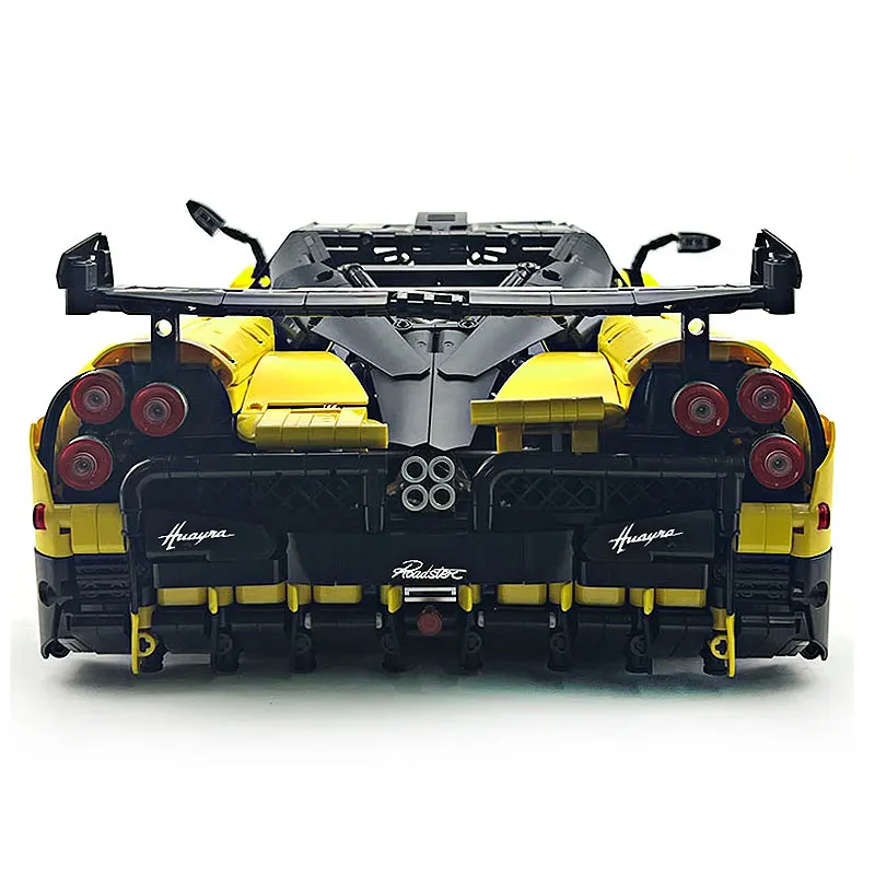 Nuovo MOC-142670 Tecnico Giallo Huayra Super Sprots Modello di Auto Building Block Mattoni FAI DA TE Puzzle Giocattoli di Montaggio Regali di Natale Per Bambini
