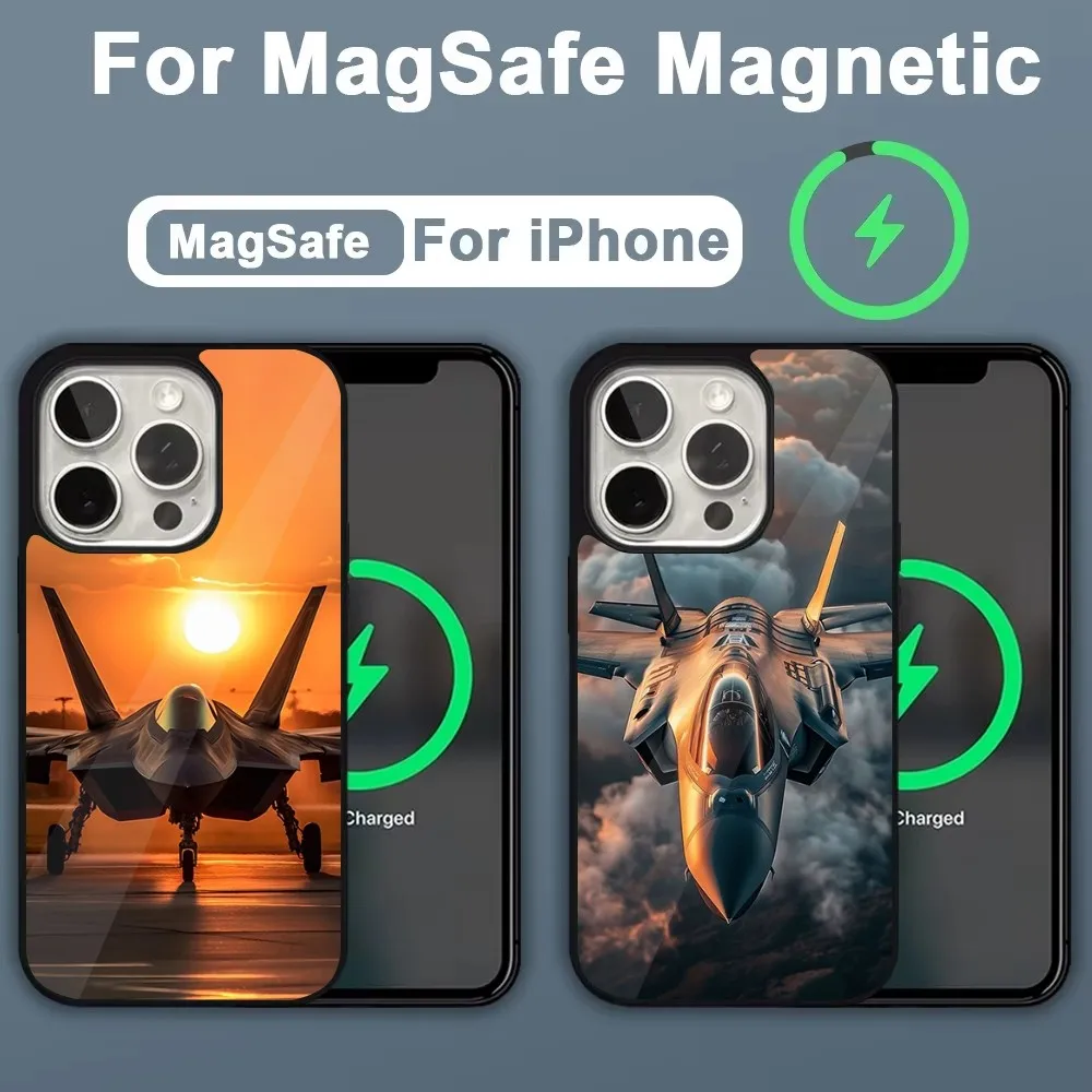 Fighter jets take off Phone Case For iPhone 16,15,14,13,12,11,Plus,Pro,Max,Mini Magsafe Magnetic Wireless Charging