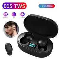 TWS E6S Wireless Bluetooth Earphones Noise Cancelling Headset Stereo Sound in-ear Earbuds Waterproof Earphones