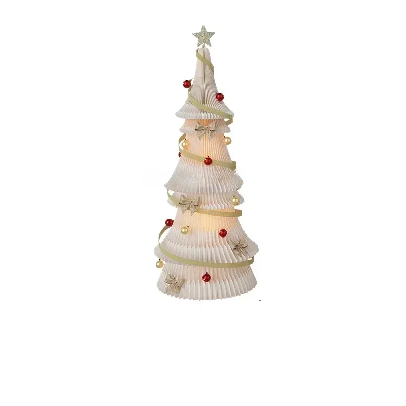 Shibazhi Large Christmas Tree 2 M High Folding New Christmas White Window Decoration Decorative Luminous