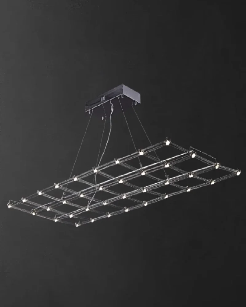 Modern minimalist creative dining table restaurant firefly lights cube bar front desk pendant light