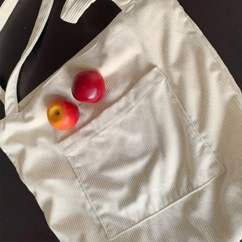 

Trendy Corduroy Tote Bag Large Capacity Shoulder Bag for Fashionable Individuals 20CA