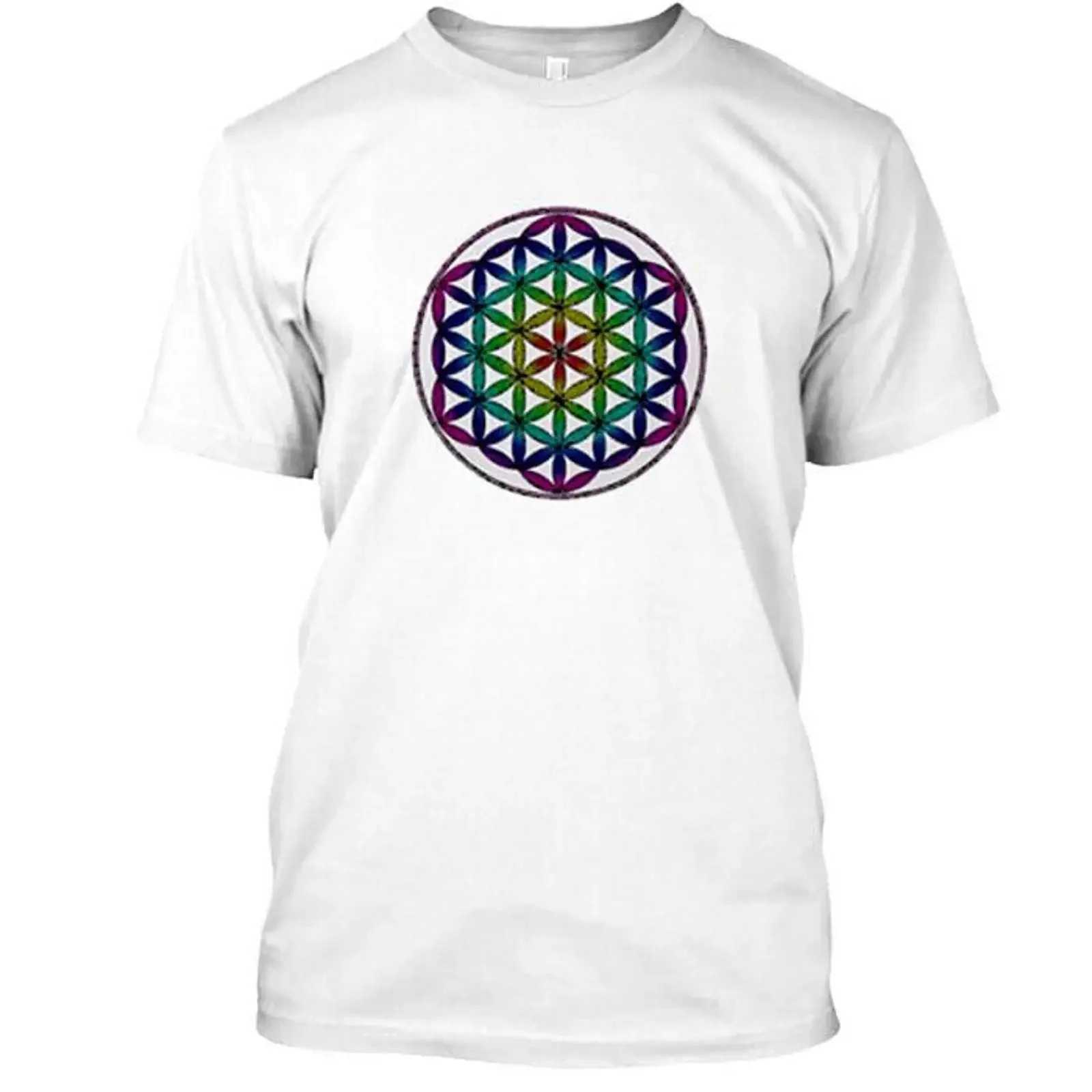 NWT Custom Sacred Geometry T Shirt White for Size S 3XL vintage Washed Comfortable Soft Stretched fashion Versatile Stylish